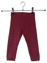 Vorschaubild 1 von Mädchen Leggings Gr. 86 Rot Baumwolle Spitzendetails