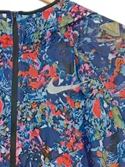 Vorschaubild 2 von Herren Laufjacke Windbreaker Kapuze Floral Mehrfarbig Gr. L