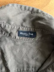 Vorschaubild 4 von Hemdblusenkleid Damen Gr. 36 Oliv Seide Midikleid Alltag