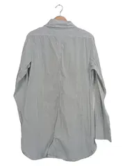 Vorschaubild 2 von Hemdbluse Damen XL Grau Gestreift Baumwolle Langarm