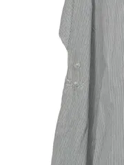 Vorschaubild 4 von Hemdbluse Damen XL Grau Gestreift Baumwolle Langarm