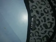 Vorschaubild 5 von TAIFUN Damen Hemdbluse L/40 Grau Animal Print Glitzer Kurzarm Modisch