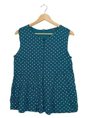 Vorschaubild 1 von Damen Freizeitkleid Gr. 38 Petrol Grafisch Casual