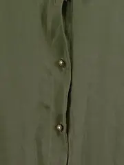 Vorschaubild 4 von Hemdblusenkleid Damen Gr. M Oliv Langarm Tunnelzug Casual