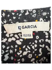 Vorschaubild 3 von Sommerkleid Kinder Gr. 158 Schwarz Abstrakt Viskose Freizeit