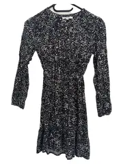 Vorschaubild 1 von Sommerkleid Kinder Gr. 158 Schwarz Abstrakt Viskose Freizeit