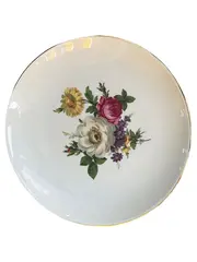 Vorschaubild 1 von Kuchenteller Blumenmuster Klassisch Mehrfarbig