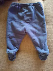 Vorschaubild 2 von Baby Fleece Hose mit Füßlingen Blau Gr. 68/74 6-12 Monate