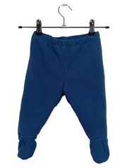 Vorschaubild 1 von Baby Fleece Hose mit Füßlingen Blau Gr. 68/74 6-12 Monate