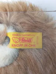 Vorschaubild 2 von Löwe Kuscheltier Plüschtier Tier Stofftier Beige 19cm Knopf im Ohr