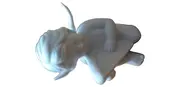 Vorschaubild 1 von Engel Figur Harfe Porzellan Künstlerpuppe Weiß 7cm