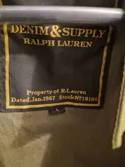 Vorschaubild 2 von Denim & Supply Herren Biker Jacke Oliv Gr. L US-Flagge Patch