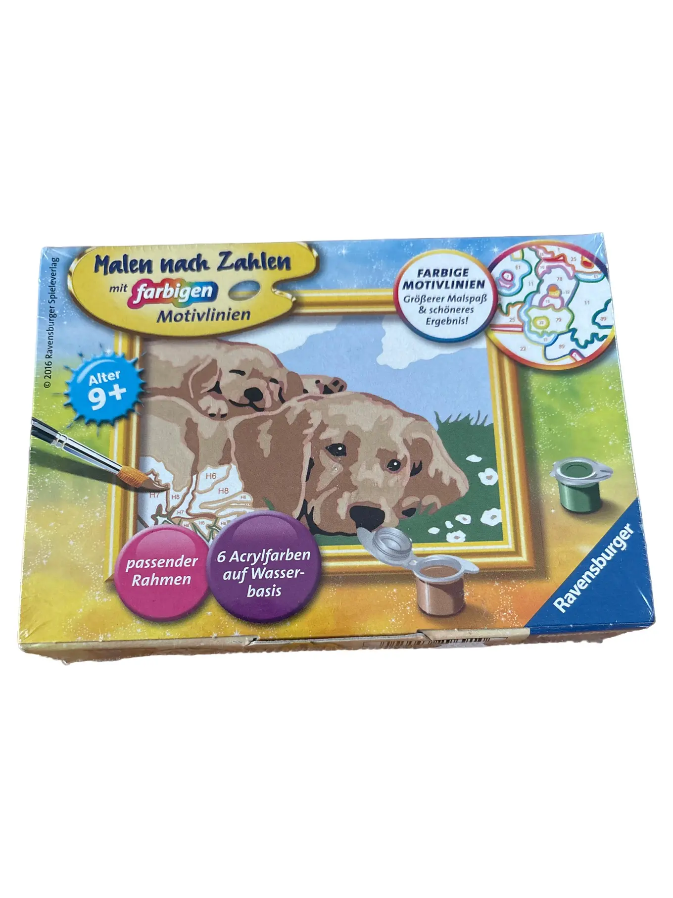 RAVENSBURGER Malen nach Zahlen Hund Kinder Zeichenset ab 8 Jahre