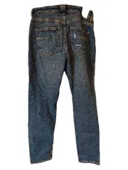 Vorschaubild 2 von Destroyed Jeans Damen Gr. 34 Blau Ripped Denim Casual
