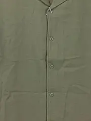 Vorschaubild 2 von Herren Leinen Hemd Kurzarm Gr. 56/3XL Oliv Casual Freizeithemd