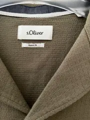 Vorschaubild 3 von Herren Leinen Hemd Kurzarm Gr. 56/3XL Oliv Casual Freizeithemd