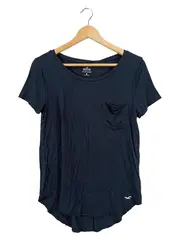 Vorschaubild 1 von Damen T-Shirt mit Brusttasche Gr. 36/S Blau Casual