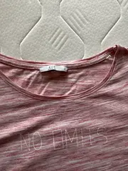 Vorschaubild 3 von Damen T-Shirt "NO LIMITS" Gr. S Rosa Meliert Baumwolle