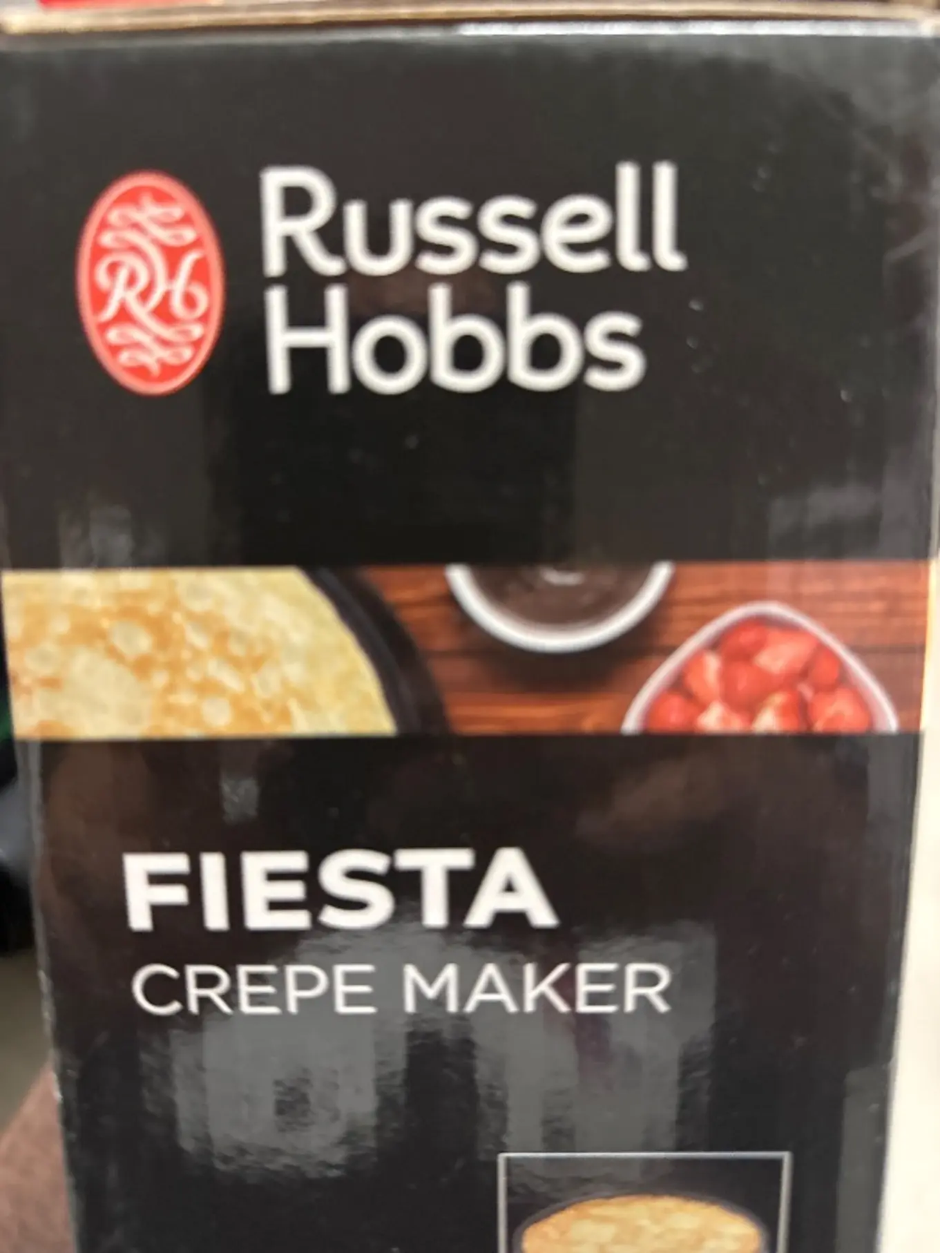 RUSSELL HOBBS Fiesta Crêpe Maker Crêpes Maker Schwarz Pfannkuchen