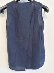 Vorschaubild 5 von Damen Top Ärmellos Häkeldetail Blau Gr. S 36