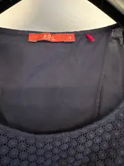 Vorschaubild 3 von Damen Top Ärmellos Häkeldetail Blau Gr. S 36