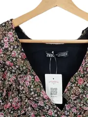 Vorschaubild 2 von Damen Kleid S/36 Blumenmuster Rüschen Romantisch Mehrfarbig