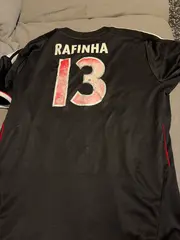 Vorschaubild 2 von FC Bayern München Trikot Rafinha #13 Kinder Gr. 164 Schwarz 2011/12