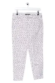 Vorschaubild 1 von Damen Stoffhose Grau Grafisch Muster Gr. M (38)