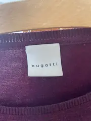 Vorschaubild 2 von Herren Pullover Gr. 48 M Rot Rundhals Wolle Polyacryl Basic