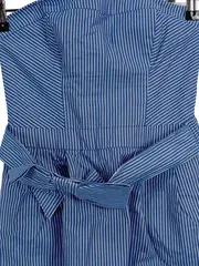 Vorschaubild 3 von Sommerkleid Damen Maritim Gestreift Blau Baumwolle Gr. XS