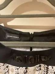 Vorschaubild 3 von Kleid Damen Gr. 46 Schwarz Weiß Ärmellos Elegant