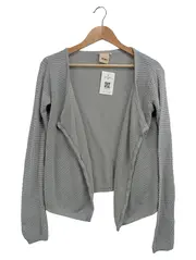 Vorschaubild 1 von Strickjacke Damen Gr. 34/XS Grau Casual Elegant Cardigan