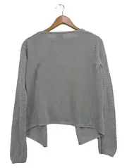 Vorschaubild 2 von Strickjacke Damen Gr. 34/XS Grau Casual Elegant Cardigan