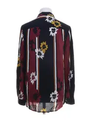Vorschaubild 2 von Damen Bluse 38;M Blumenmuster Streifen Viskose
