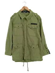 Vorschaubild 1 von Damen Feldjacke Military Jacke Oliv Gr. S Baumwolle Rückendruck