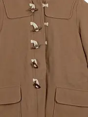 Vorschaubild 4 von Dufflecoat Kinder Gr. 152 Beige Wolle Kapuze Toggle Mantel