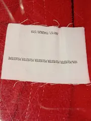 Vorschaubild 3 von Kinder Fleecejacke Gr. 98 Rot Uni Reißverschluss Logo Print