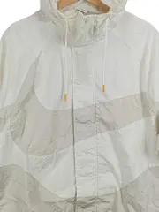 Vorschaubild 2 von Windbreaker Jacke Herren M Kapuze Weiß Sportjacke Big Swoosh