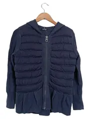 Vorschaubild 1 von Damen Steppjacke M Blau Casual Kapuze Reißverschluss