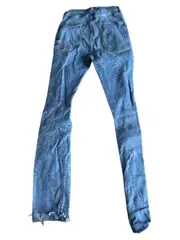 Vorschaubild 5 von Damen Skinny Jeans High Waist Destroyed Gr. 36 W28 Hellblau