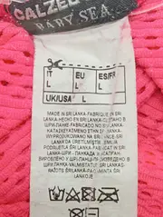 Vorschaubild 4 von Damen Freizeitkleid Gr. 40/L Rosa Lochmuster Streetwear