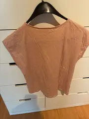 Vorschaubild 2 von Damen T-Shirt Gr. 36/S Rosa Feminin mit Lochmuster