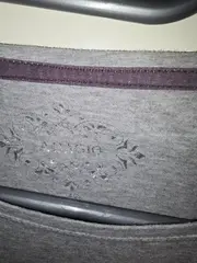 Vorschaubild 5 von Damen T-Shirt Gr. 42/XL Grau Floraler Print Strass Viskose