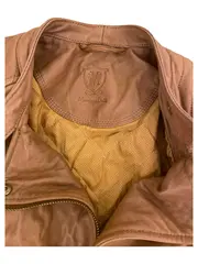 Vorschaubild 3 von Lederjacke Damen Braun Gr. 36/S Modern Freizeit Leder