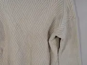 Vorschaubild 5 von Damen Strickpullover Mock-Neck Strukturmuster Beige Gr. M