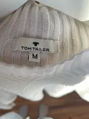 Vorschaubild 6 von Damen Strickpullover Mock-Neck Strukturmuster Beige Gr. M