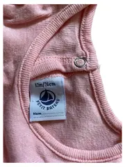 Vorschaubild 4 von Trägerkleid Baby Mädchen Gr. 56 Rosa Rüschen Baumwolle Leinen