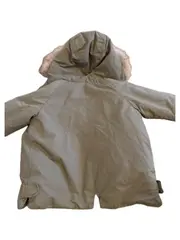 Vorschaubild 2 von Kinder Parka Winterjacke Oliv Kunstpelz Kapuze Gr. 86