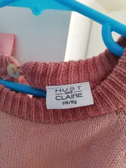 Vorschaubild 4 von Pullover Mädchen Gr. 116 Mehrfarbig Gestreift Langarm
