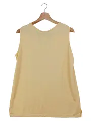 Vorschaubild 2 von Top Damen 42/L Gelb Klassisch Elegant Viskose Polyester